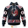 Houston Texans Custom Name Number Grateful Dead Pullover Hoodie