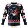 Houston Texans Custom Name Number Grateful Dead Sweatshirt
