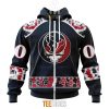Houston Texans Custom Name Number Grateful Dead Zip Up Hoodie