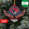 Houston Texans Custom Name US Eagle Custom Shaped Ornament
