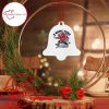 Houston Texans White Bell Shaped Ornament