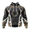 Indianapolis Colts Custom Name Number Camo Hunting Pullover Hoodie