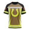 Indianapolis Colts Custom Name Number Firefighter Uniform T-Shirt