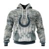 Indianapolis Colts Custom Name Number Honor US Air Force Veterans Pullover Hoodie