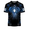Indianapolis Colts Custom Name Number Rose Dragon T-Shirt