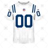 Indianapolis Colts Custom Name Number White Road Jersey T-Shirt