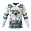 Jacksonville Jaguars Custom Name Number Autism Awareness Sweatshirt