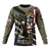Jacksonville Jaguars Custom Name Number Veterans Kneeling Soldier Sweatshirt