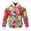 Kansas City Chiefs Custom Name Number Puzzle Autism Awareness Pullover Hoodie