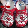 Kansas City Chiefs Custom Name Red White Crocs