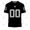 Las Vegas Raiders Custom Name Number Black Home Jersey T-Shirt