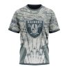 Las Vegas Raiders Custom Name Number Honor US Air Force Veterans T-Shirt