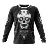 Las Vegas Raiders Custom Name Number Kits For Dia De Muertos Sweatshirt