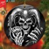 Las Vegas Raiders Skull Joker Round Ornament