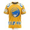 Los Angeles Chargers Custom Name Number Grateful Dead T-Shirt