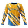 Los Angeles Chargers Custom Name Number MotoCross Concept Sweatshirt