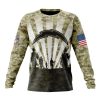 Los Angeles Chargers Custom Name Number Veterans And Families Sweatshirt