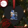 Los Angeles Rams Black Heart Shaped Ornament