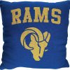 Los Angeles Rams Blue Blackground Square Pillow Case