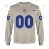 Los Angeles Rams Custom Name Number Bone Road Jersey Sweatshirt