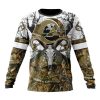 Los Angeles Rams Custom Name Number Deer Skull And Forest Sweatshirt