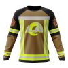 Los Angeles Rams Custom Name Number Firefighter Uniform Sweatshirt