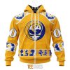 Los Angeles Rams Custom Name Number Grateful Dead Zip Up Hoodie