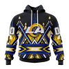 Los Angeles Rams Custom Name Number Native Concepts Pullover Hoodie