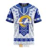Los Angeles Rams Custom Name Number Native Pattern T-Shirt