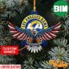 Los Angeles Rams Custom Name US Eagle Custom Shaped Ornament