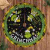 Los Angeles Rams Grinch Green Monster Christmas Tree Skirt