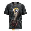 Los Angeles Rams Halloween Horror Skull T-Shirt