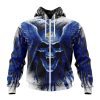Los Angeles Rams Special Kits With Skull Zip Up Hoodie