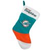 Miami Dolphins Colorblock Christmas Socks