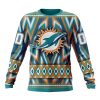 Miami Dolphins Custom Name Number Native Concepts Sweatshirt