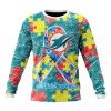 Miami Dolphins Custom Name Number Puzzle Autism Awareness Sweatshirt
