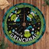 Miami Dolphins Grinch Green Monster Christmas Tree Skirt