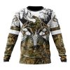 Minnesota Vikings Custom Name Number Deer Skull And Forest Sweatshirt