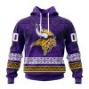 Minnesota Vikings Custom Name Number Native Concepts Pullover Hoodie