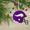 Minnesota Vikings Helmet Custom Shaped Ornament