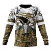 New England Patriots Custom Name Number Deer Skull And Forest Sweatshirt