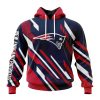 New England Patriots Custom Name Number MotoCross Concept Pullover Hoodie