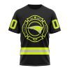 New England Patriots Custom Name Number Special FireFighter Uniform T-Shirt