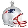 New England Patriots Helmet Custom Shaped Ornament