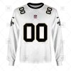 New Orleans Saints Custom Name Number White Road Jersey Sweatshirt