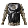 New York Giants Custom Name Number Skull Camo Veteran Kits Sweatshirt