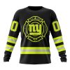 New York Giants Custom Name Number Special FireFighter Uniform Sweatshirt