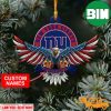 New York Giants Custom Name US Eagle Custom Shaped Ornament
