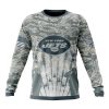 New York Jets Custom Name Number Honor US Air Force Veterans Sweatshirt