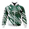 New York Jets Custom Name Number MotoCross Concept Zip Up Hoodie